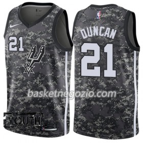 Canotte Bambino San Antonio Spurs Tim Duncan 21 Nike City Edition Nero Swingman